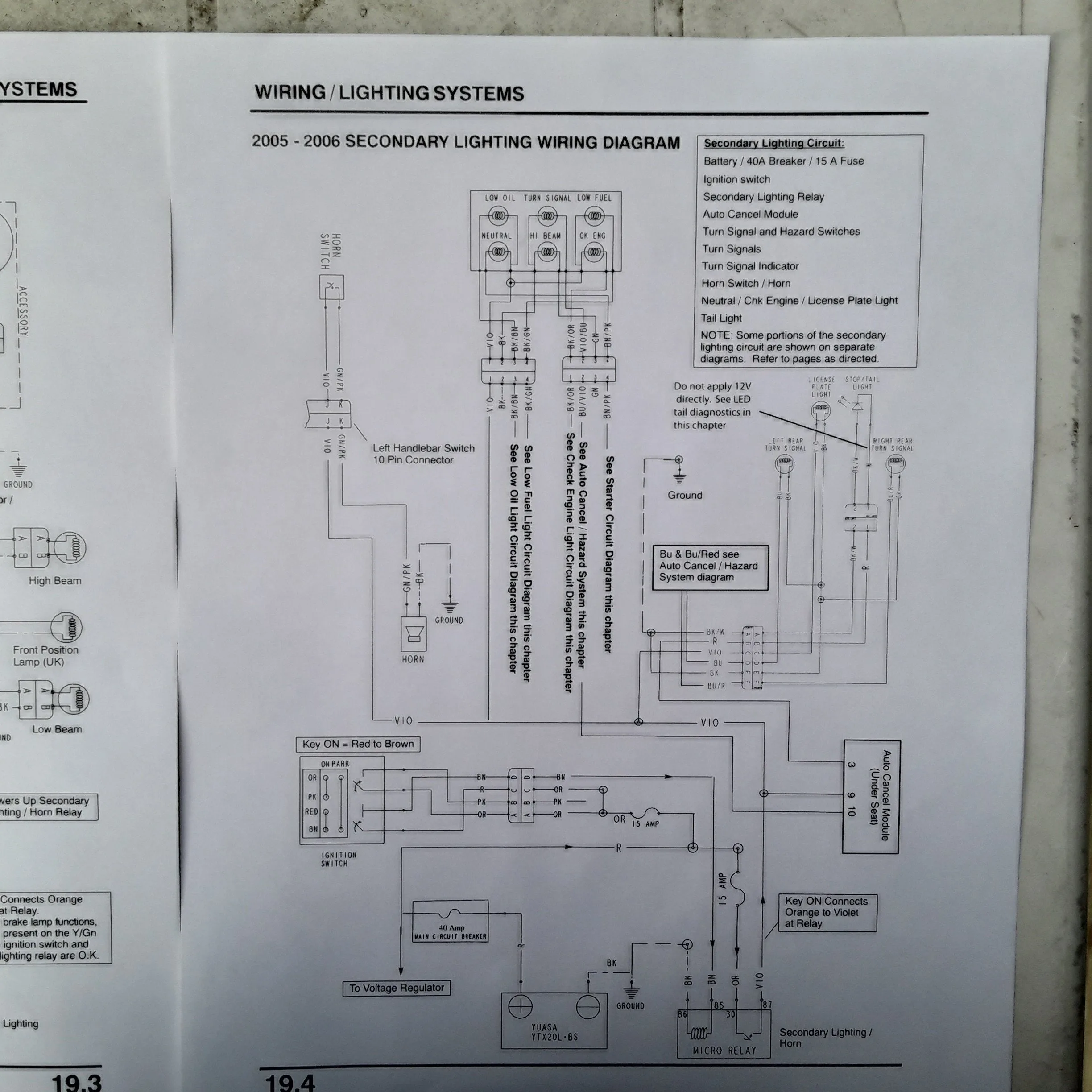 Victory V92C Wiring Diagram