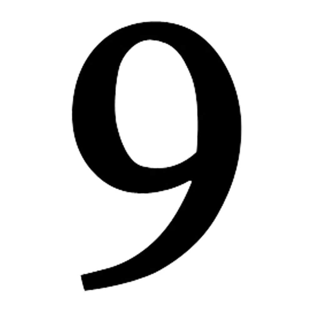 Village Wrought Iron Number Decorative 9 Small