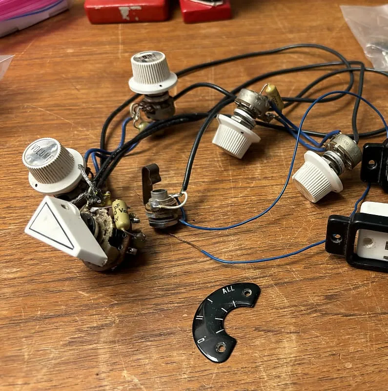 Vintage Eko Barracuda 290 Pickups Wiring Harness 1960 S Vox Reverb