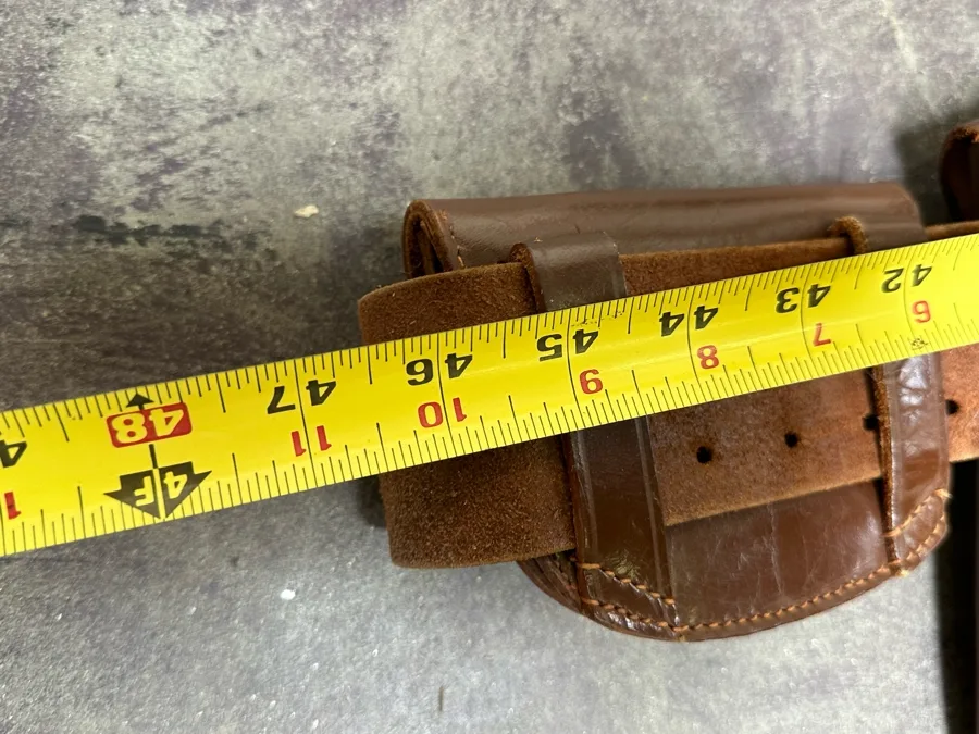 Vintage Leather Holster Belt 47L