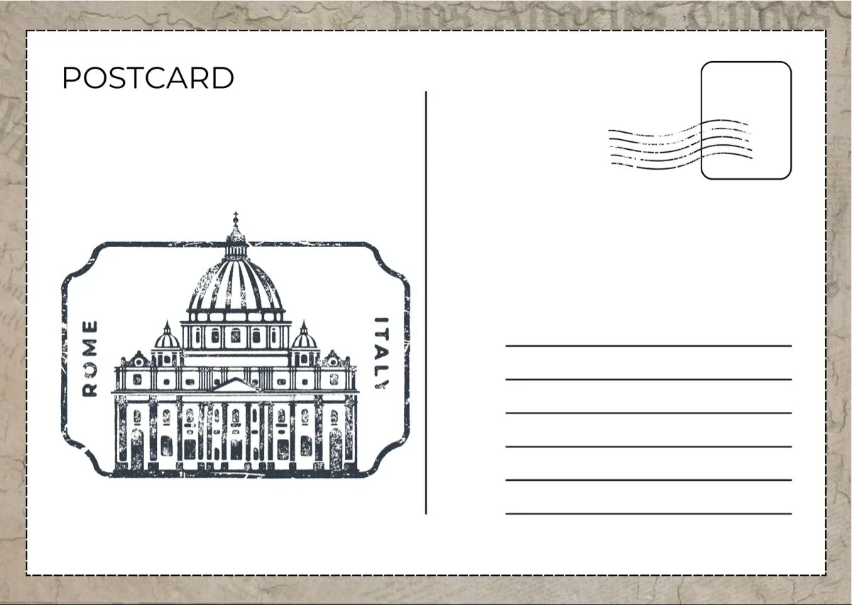 Vintage Rome Postcard