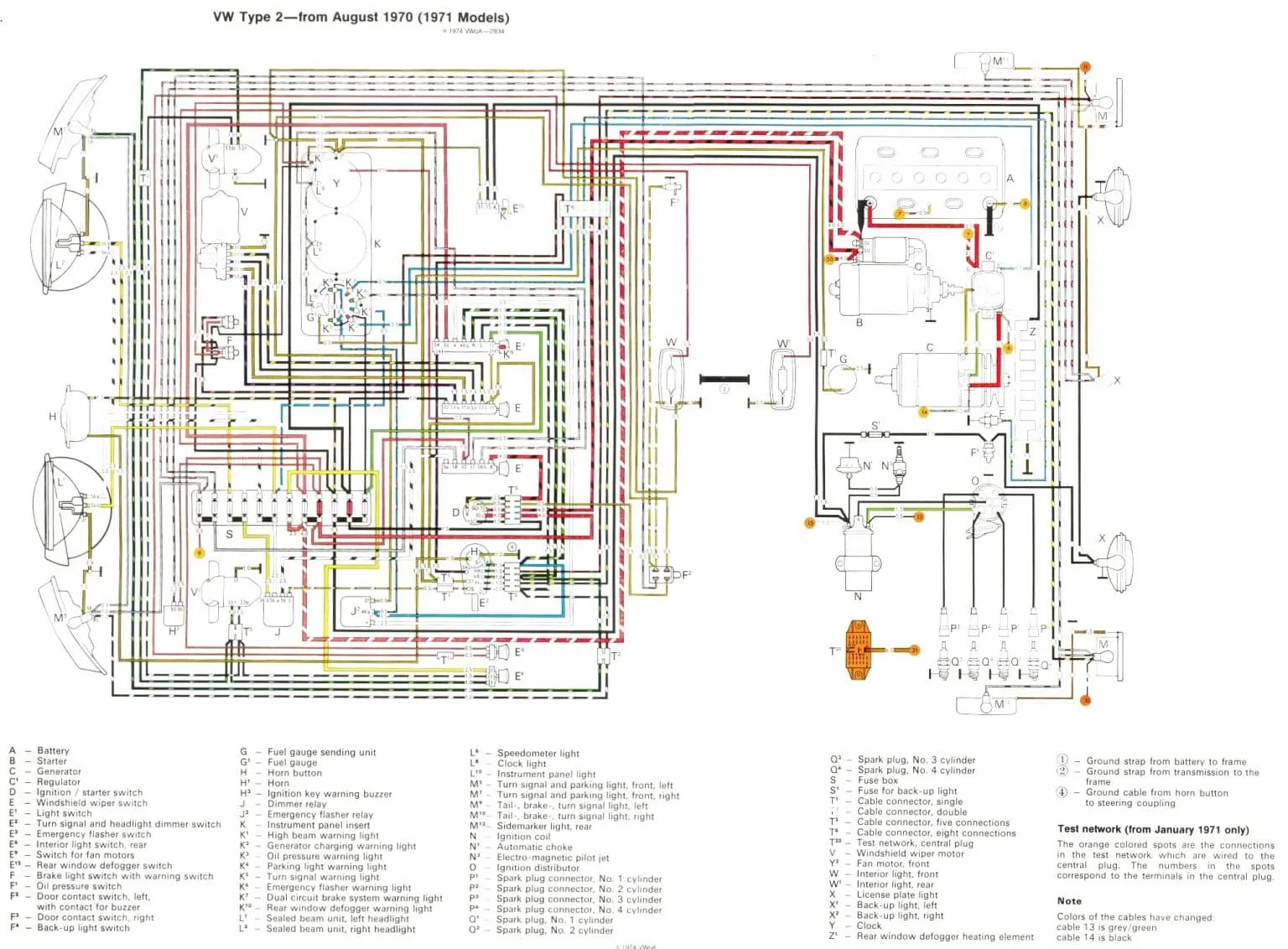 Volkswagen Baywindow Bus 1971 Fuse Box Diagram Auto Genius