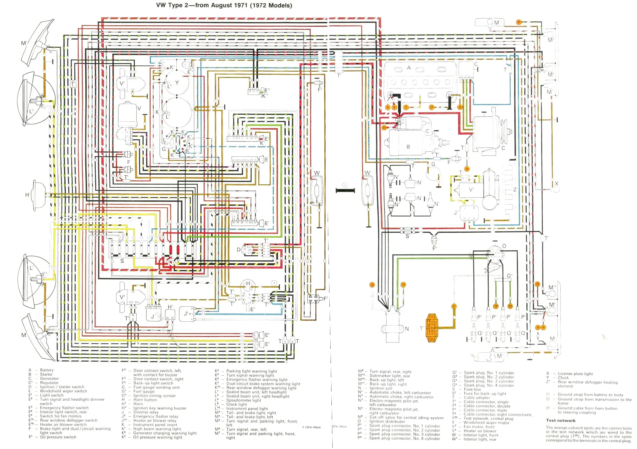Volkswagen Baywindow Bus 1972 Fuse Box Diagram Auto Genius
