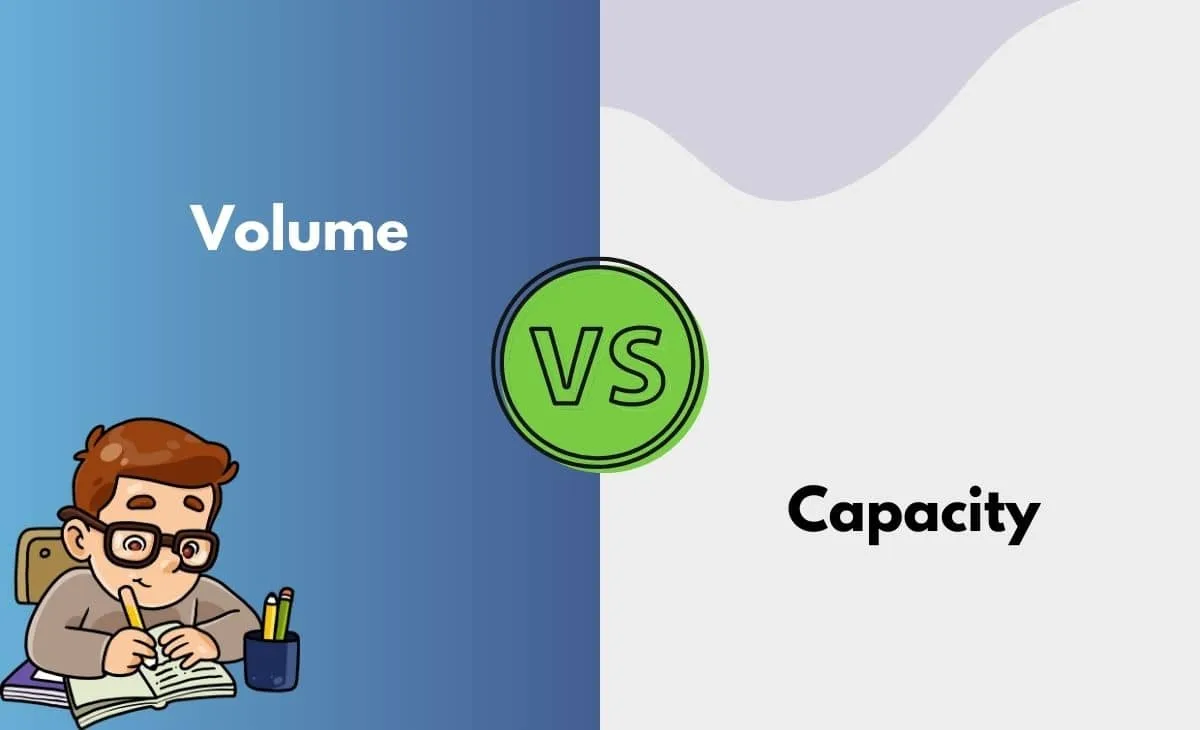 Volume Vs Capacity What S The Difference With Table