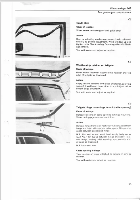 Volvo 200 Fault Tracing Water Leakage Service Manual 1988 Tp31251 1 Pdf Ebook Instant Download