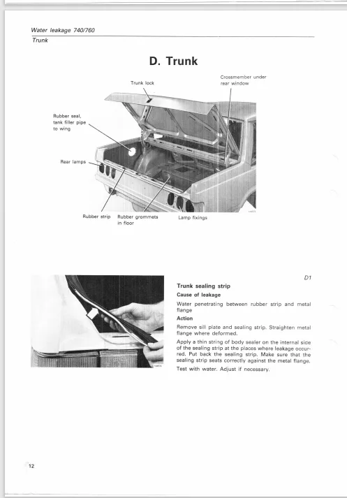 Volvo 740 760 Fault Tracing Water Leakage Service Manual 1988 Tp31230 1 Pdf Ebook Instant