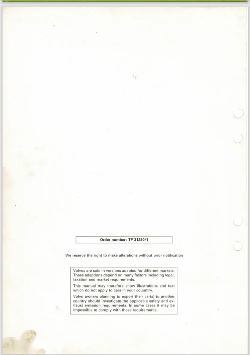 Volvo 740 760 Fault Tracing Water Leakage Service Manual 1988 Tp31230 1 Pdf Ebook Instant