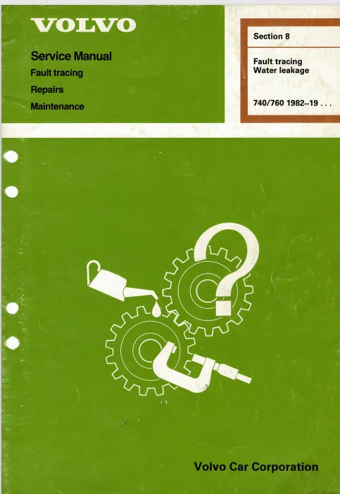 Volvo 740 760 Fault Tracing Water Leakage Service Manual 1988 Tp31230 1 Pdf Ebook Instant