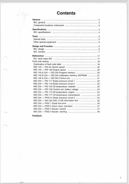 Volvo Buses Mid 234 Bic Design Function Fault Tracing Service Manual 2000 Pdf Ebook Instant