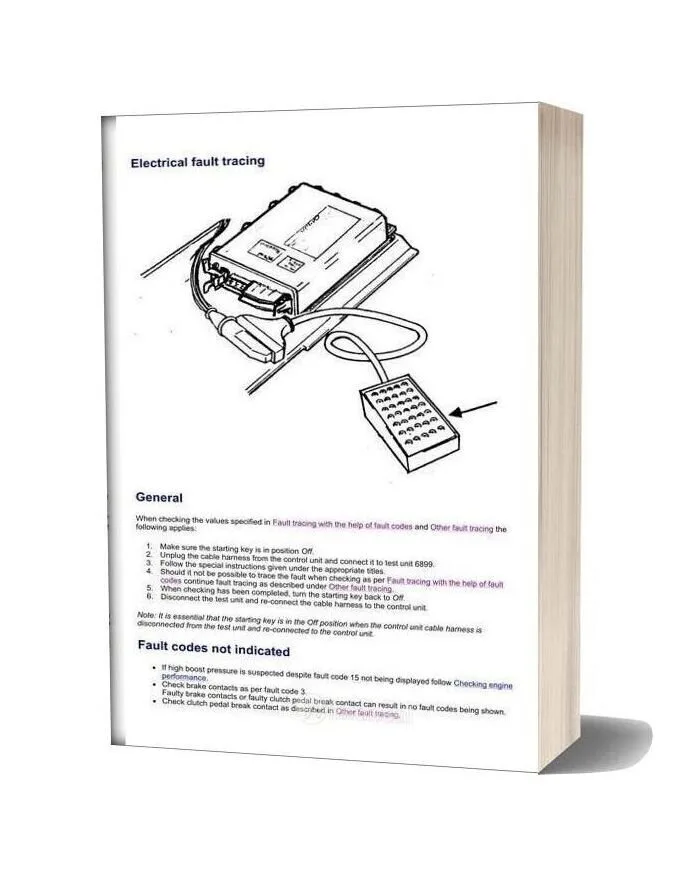 Volvo Engine D16A Electrical Fault Tracing