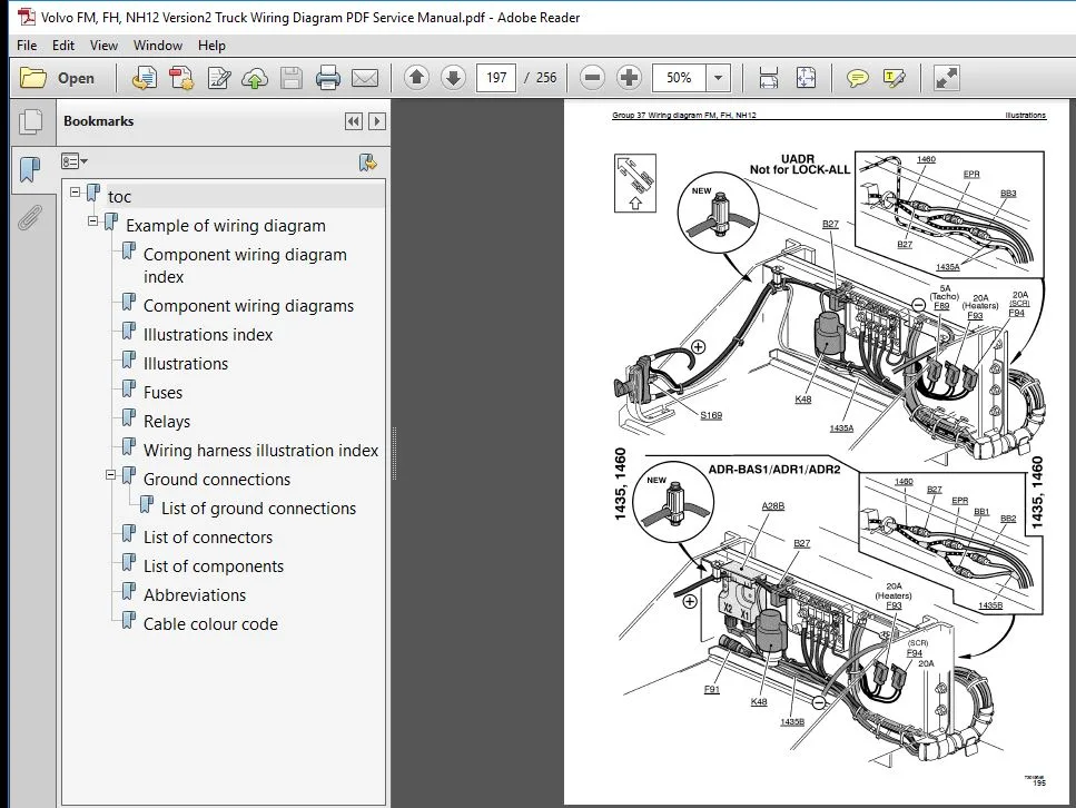 Volvo Fm Fh Nh12 Version2 Truck Wiring Diagram Pdf Service Manual Pdf Download