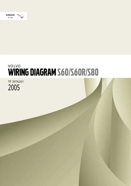 Volvo S60 S60R S80 2005 Electronic Wiring Diagrams