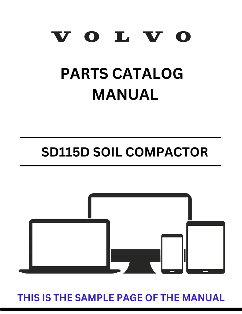 Volvo Sd115D Compactor Cos Parts Catalog Manual Pdf File