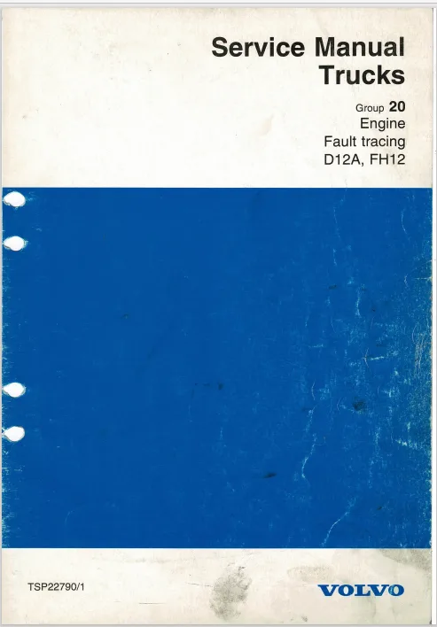 Volvo Trucks Engine D12A Fh12 Fault Tracing Service Manual 1994 Tsp22790 1 Pdf Ebook Instant