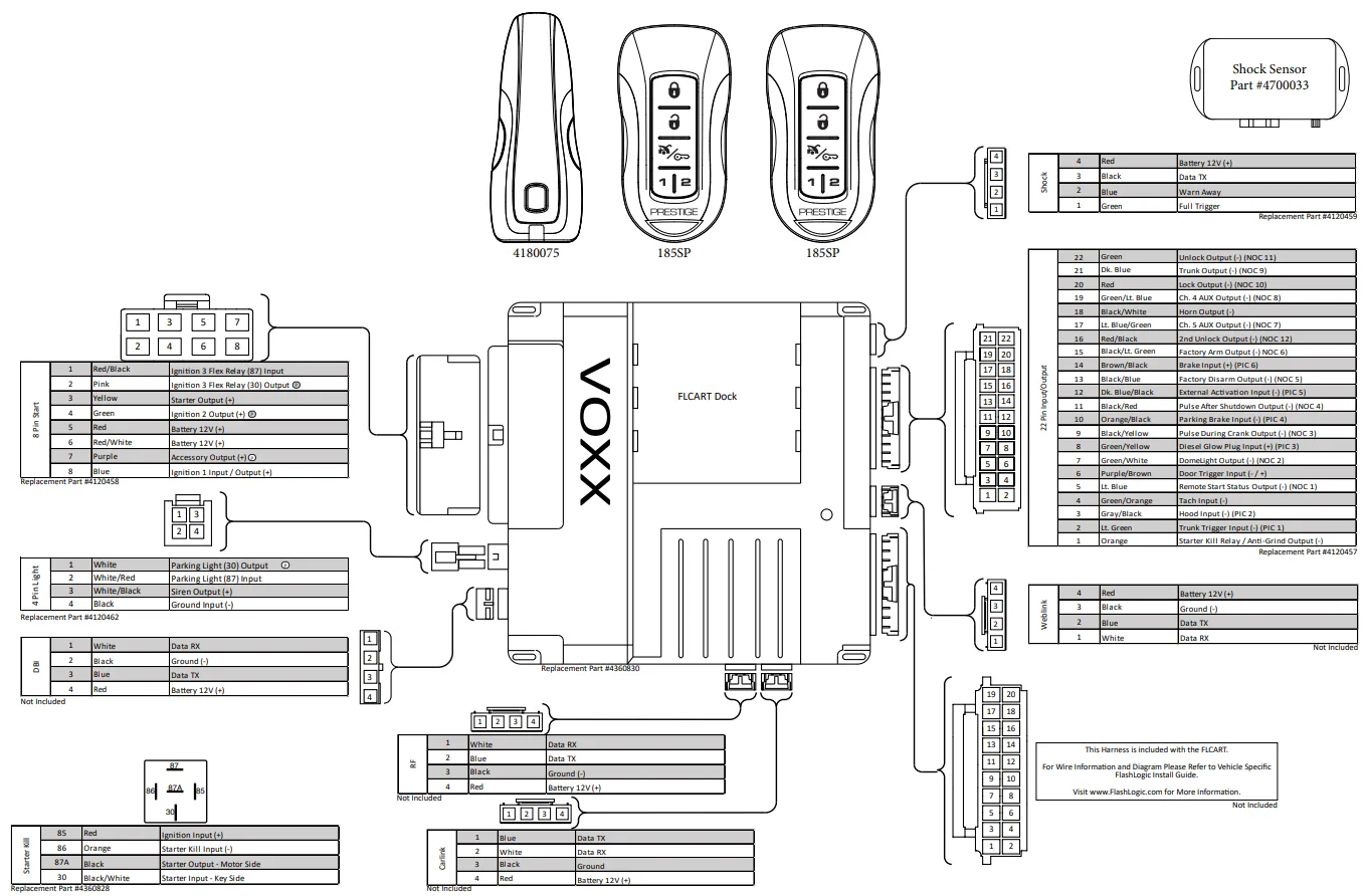 Voxx Prestige Vehicle Security Remote Start System Aps787Z User Guide