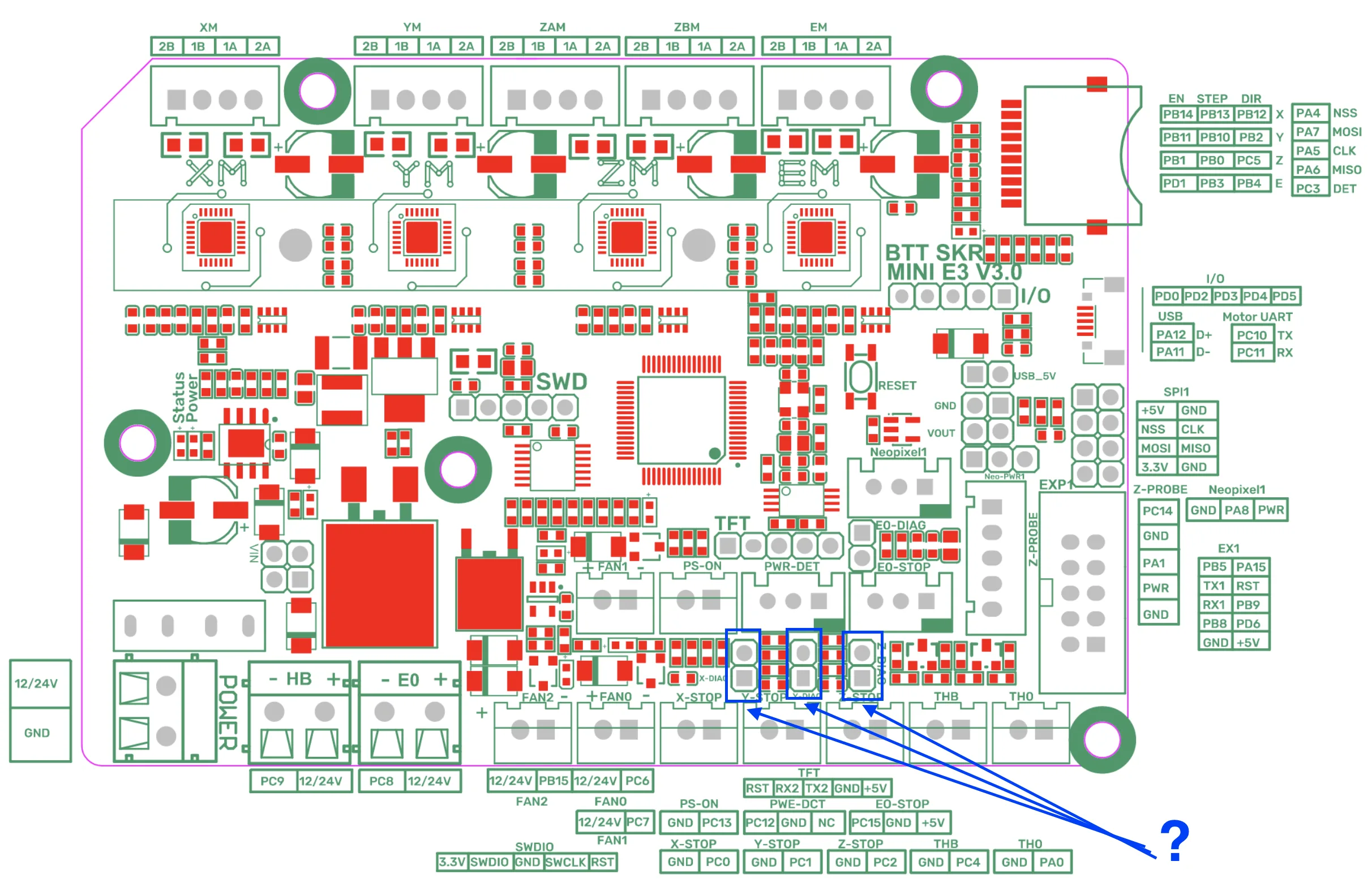 Vtt Skr Mini E3 V3 Détourage Id De Broche De Référence Sans Capteur R Bigtreetech