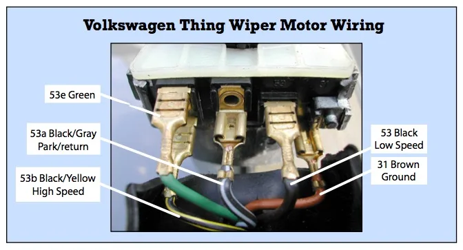 Vw Beetle Wiper Motor Wiring Diagram Wiring Diagram