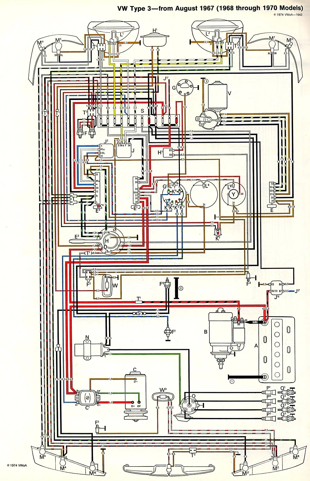 Vw Beetle Wiring Diagram 1968