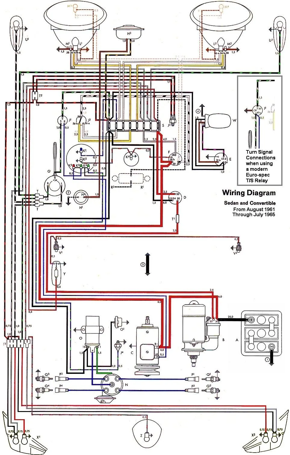 Vw Beetle Wiring Diagram 1968