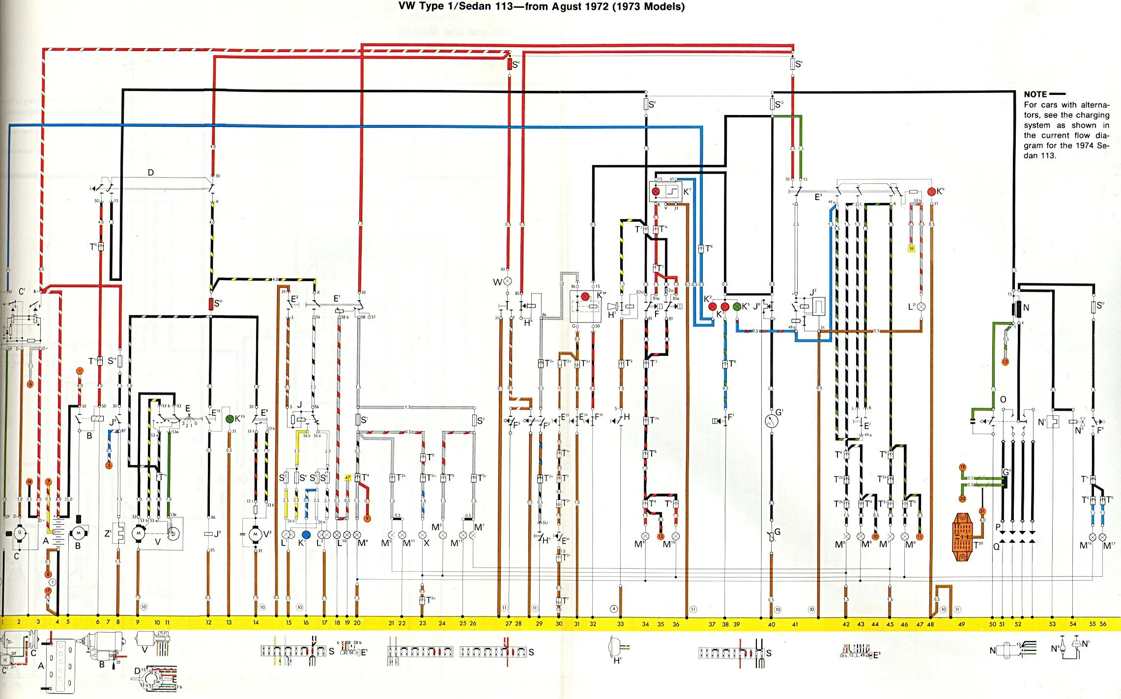 Vw Beetle Wiring Diagram Of 1972