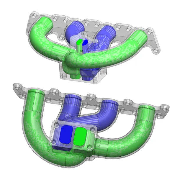 Vw Mkiv Gti T3 Twin Scroll Turbo Manifold Cast Aluminum Intake Manif Spa Turbo Usa