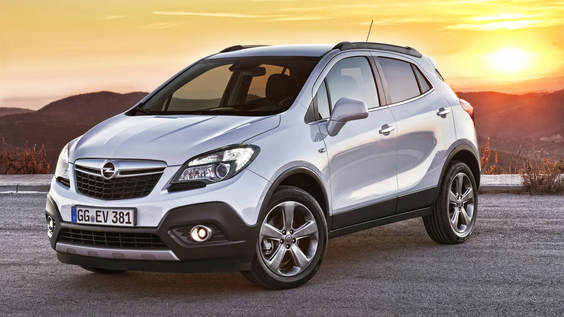 Wallpaper Silver Cars Opel Mokka Land Vehicle Automobile Make City Car Sport Utility