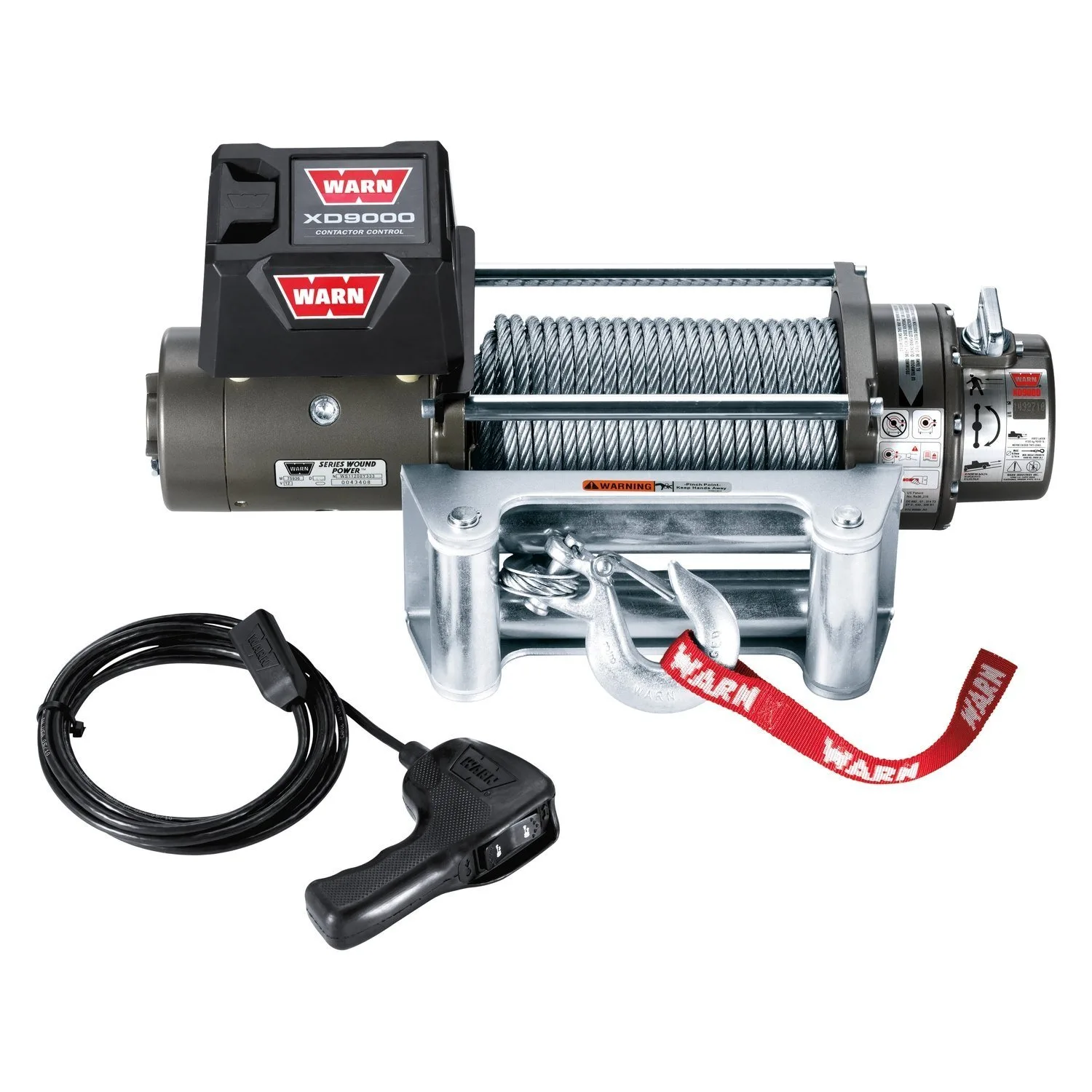 Warn 28500 9 000 Lbs Xd9000 Premuim Series Self Recovery Electric Winch With Wire Rope