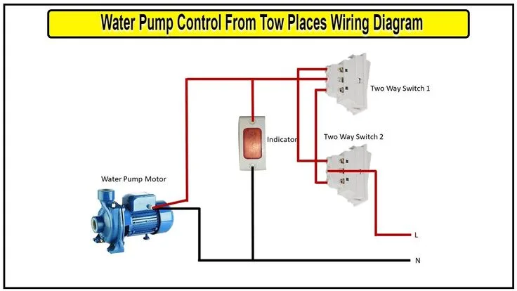 Water Pump Control From Two Places Wiring Diagram