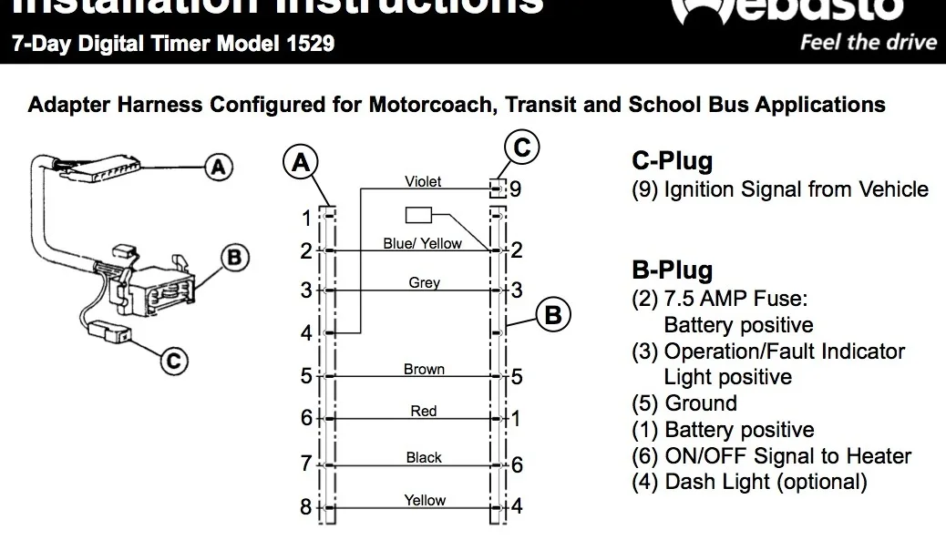 Webasto Timer Wiring Diagram