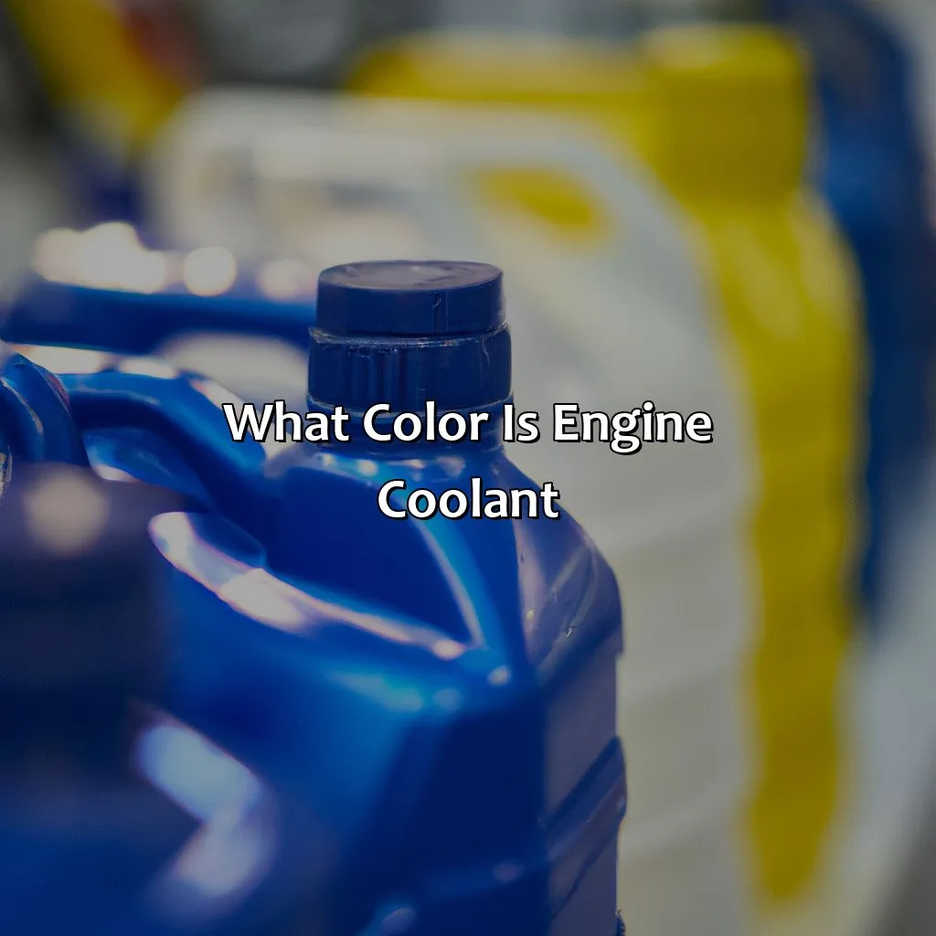 What Color Is Engine Coolant