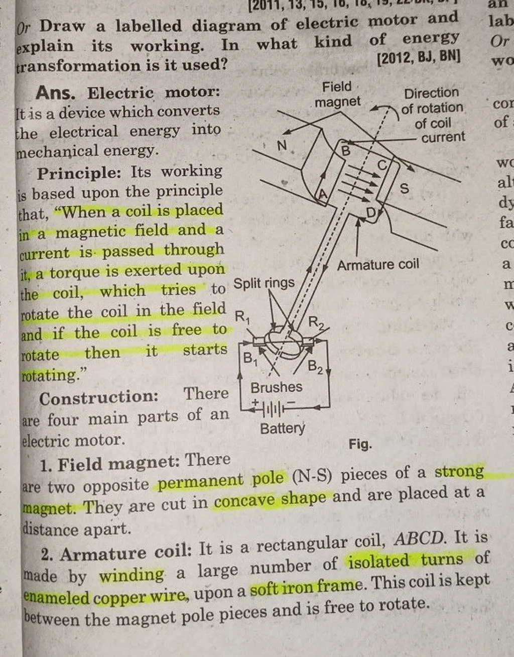 What Is Electric Motor Explain With Diagram At Derrick Mcdonough Blog