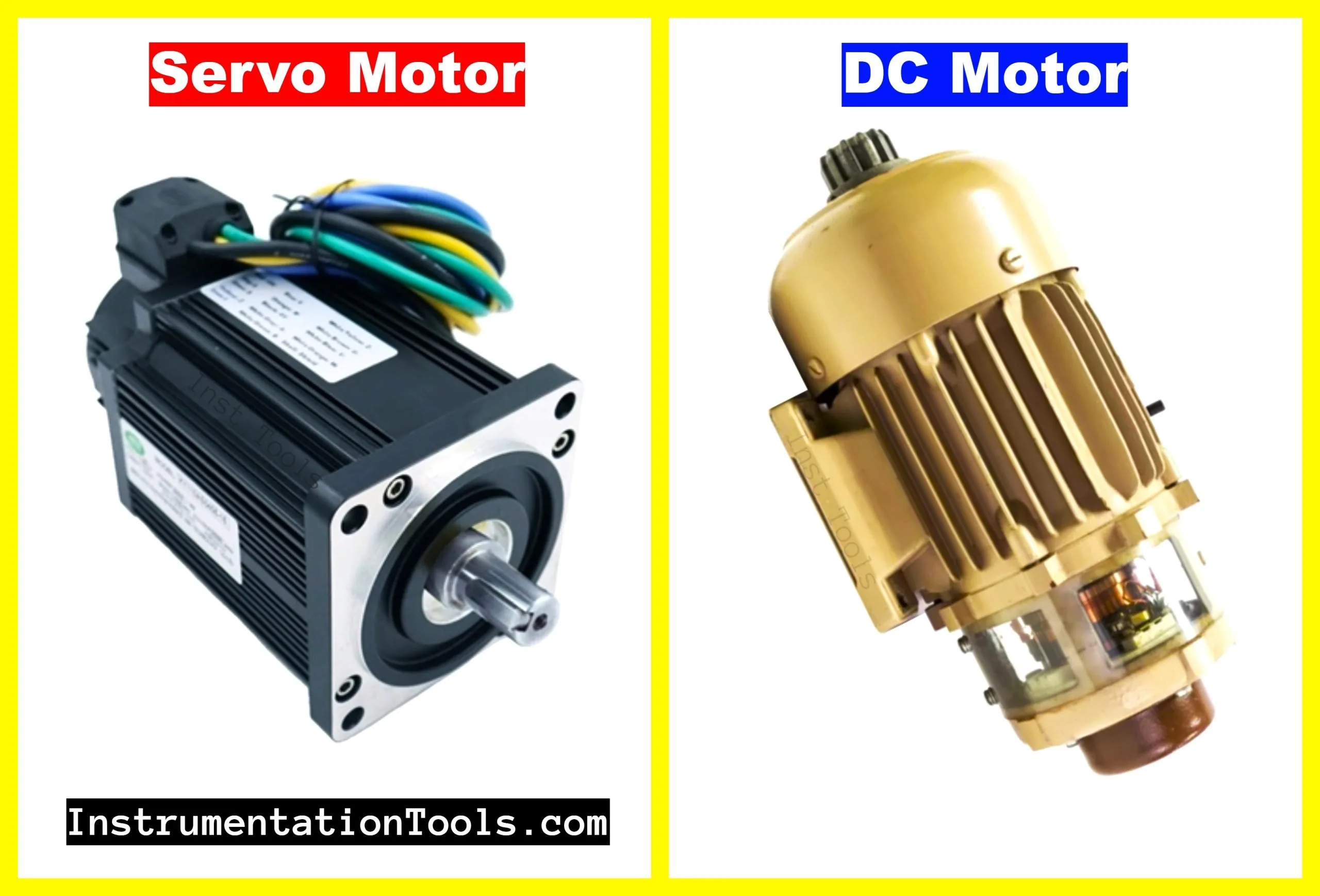 What Is The Difference Between A Dc Continuous Motor A Stepper Motor And A Servo Motor