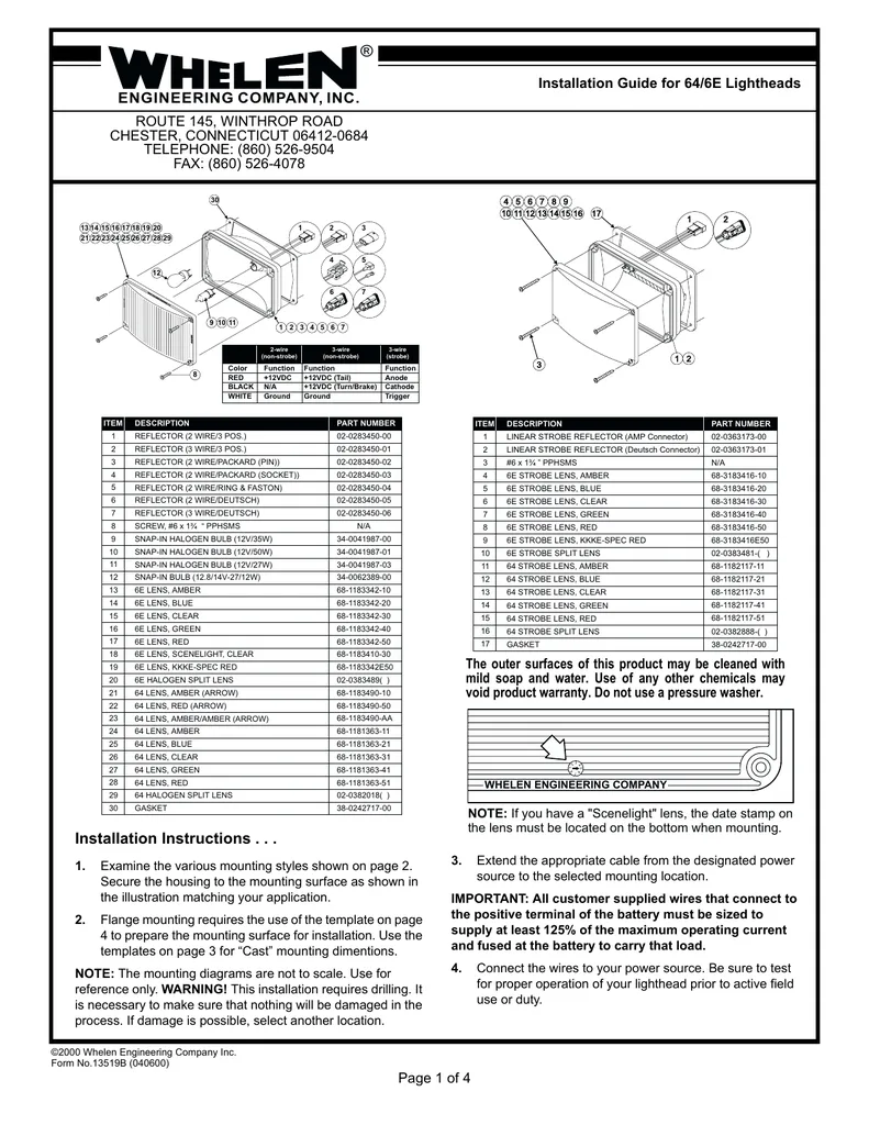 Whelen Ion Wiring Diagram