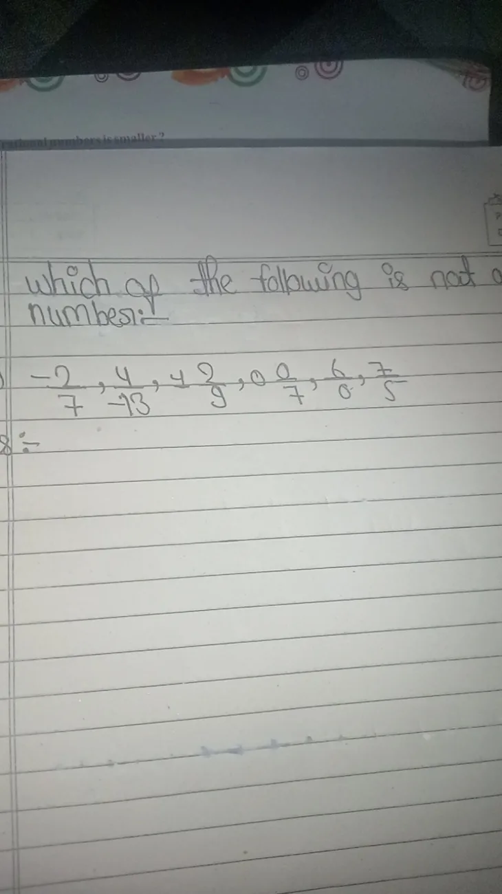 Which Of The Following Is Not A Rational Number 2 7 4 13 42 9 0 7