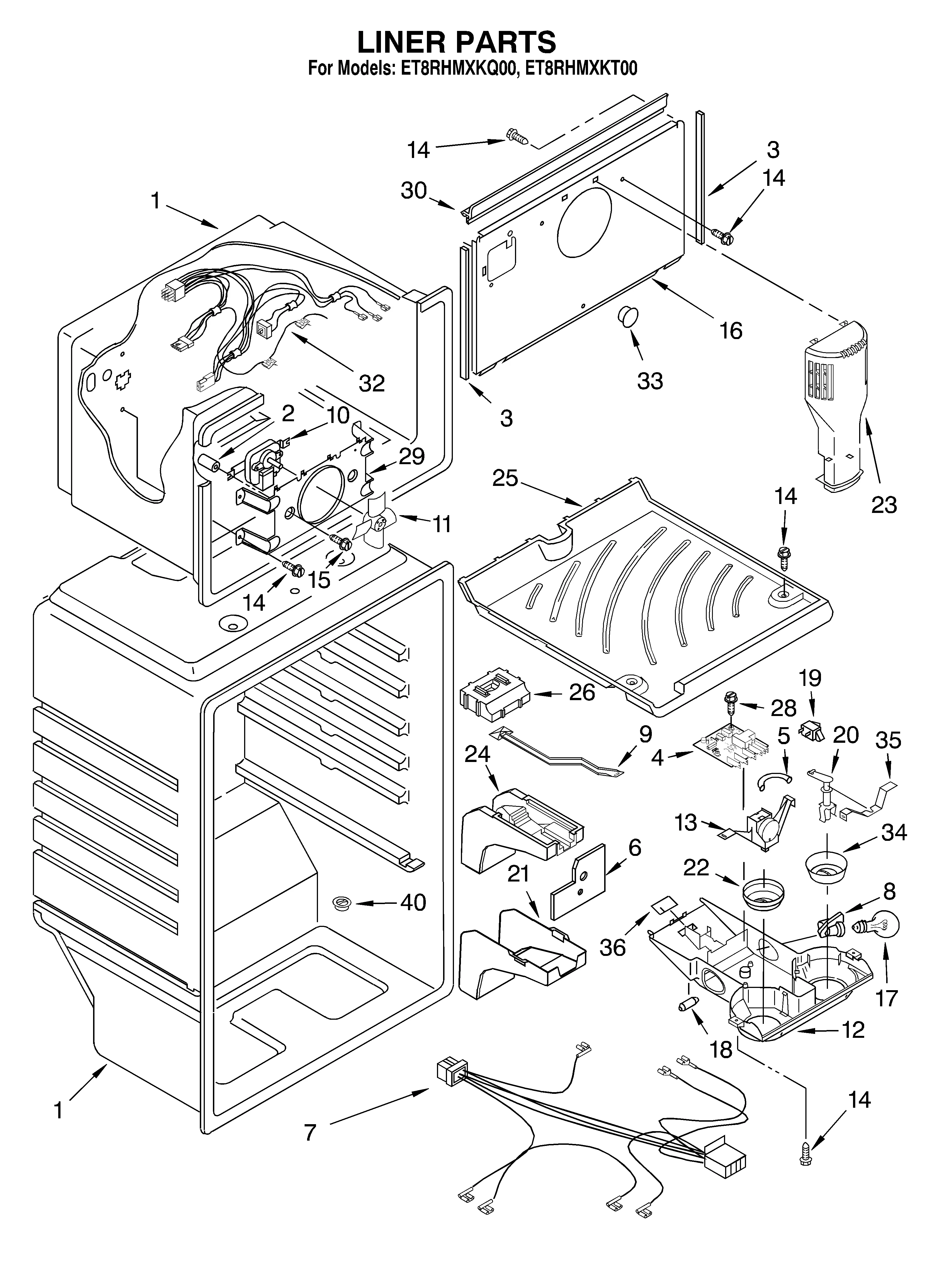 Whirlpool Upright Freezer Parts Diagram