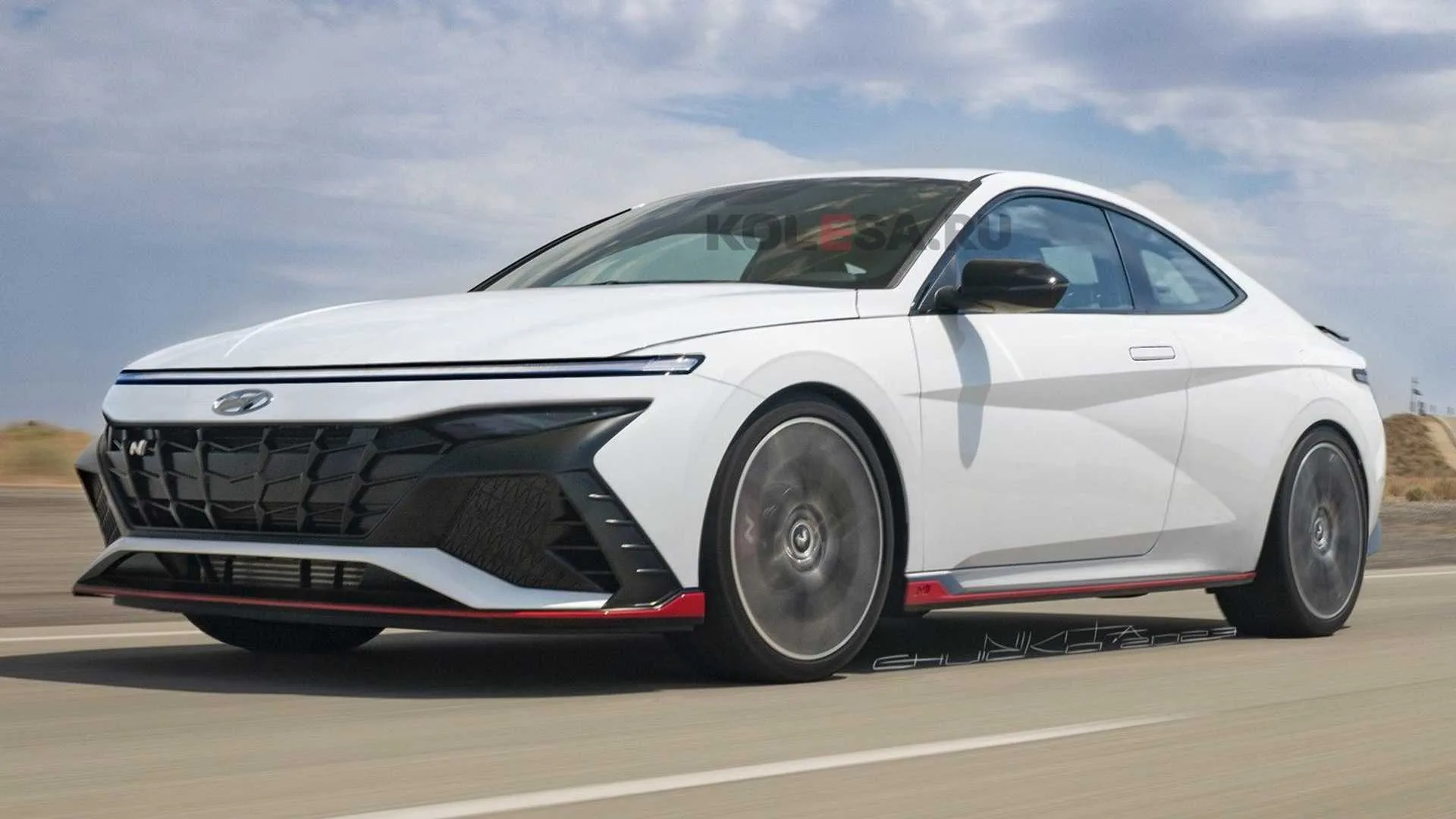 White Hyundai Elantra Coupe 2022