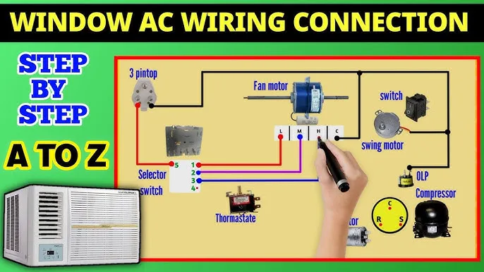 Window Ac Wiring Diagram Window Ac Connection Diagram 60 Off