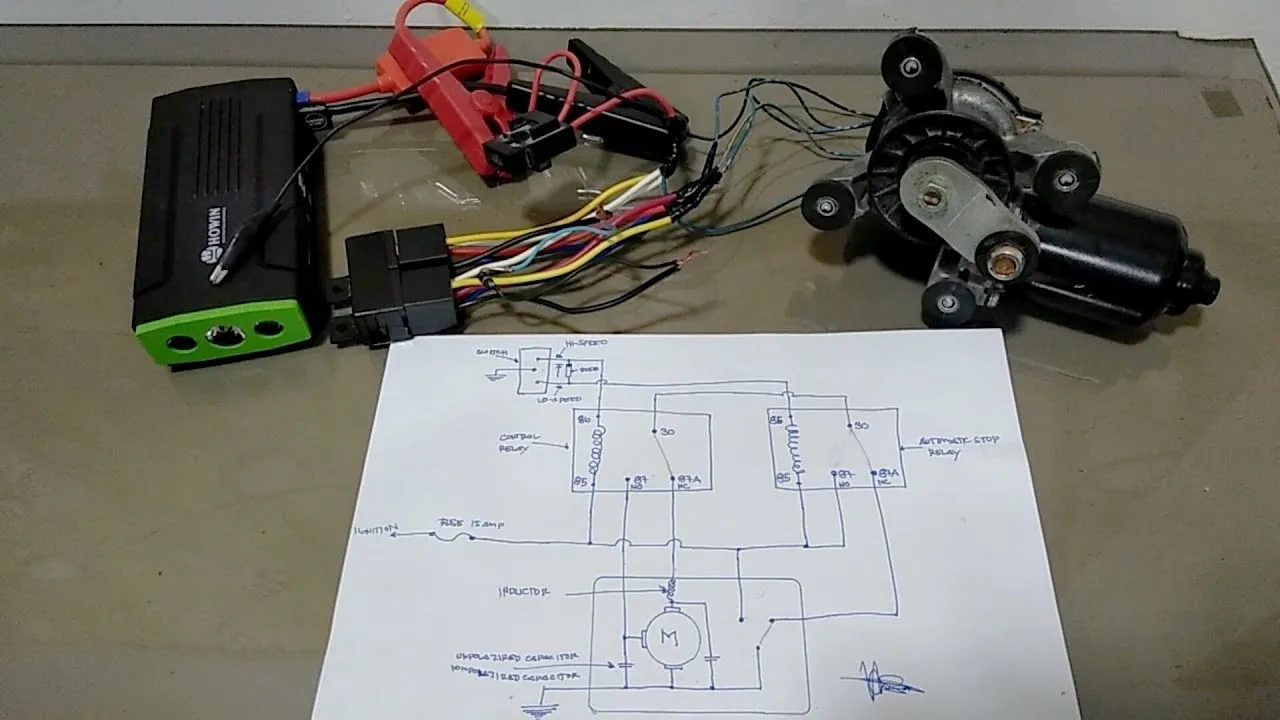Wiper Motor And Switch Diagram