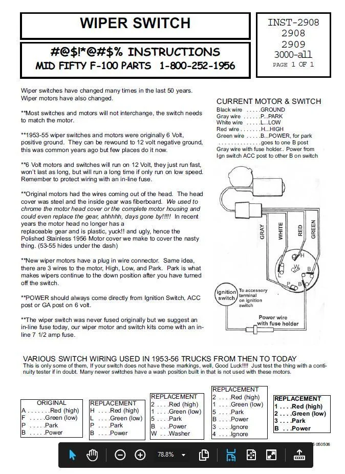 Wiper Motor Wiring Ford Truck Enthusiasts Forums