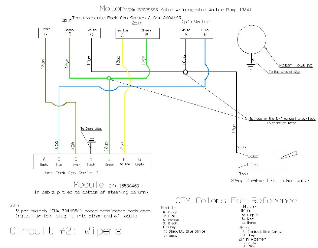 Wiper Wiring Diagram Chevrolet Truck