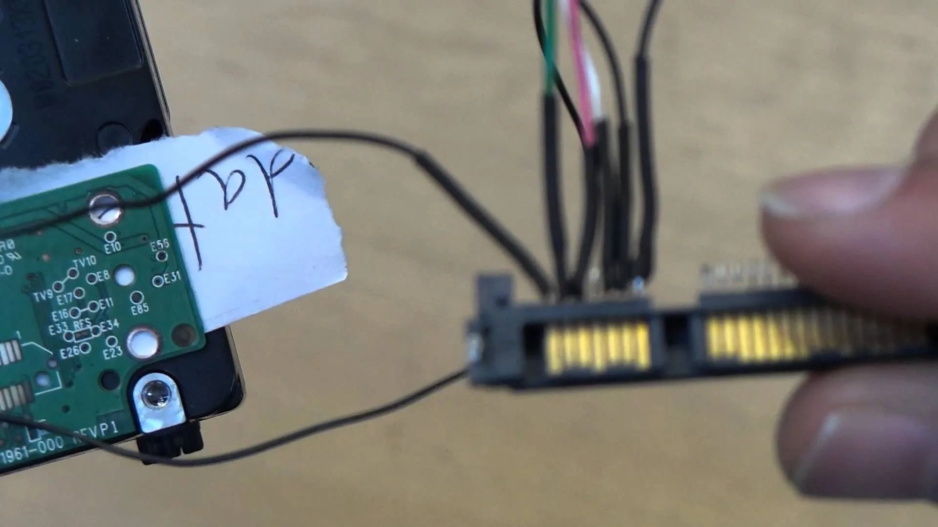 Wire Diagram For Sata Hard Drive Data Port And Power Wiring