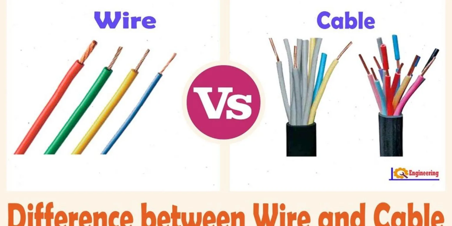 Wire Vs Cable ความแตกต่างระหว่างสายเคเบิลและสายไฟ