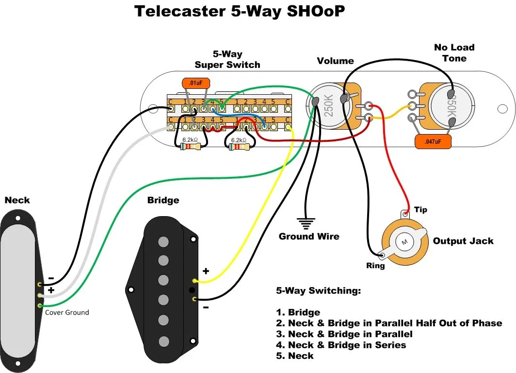 Wireing Diagram Three Way Switch Telecaster