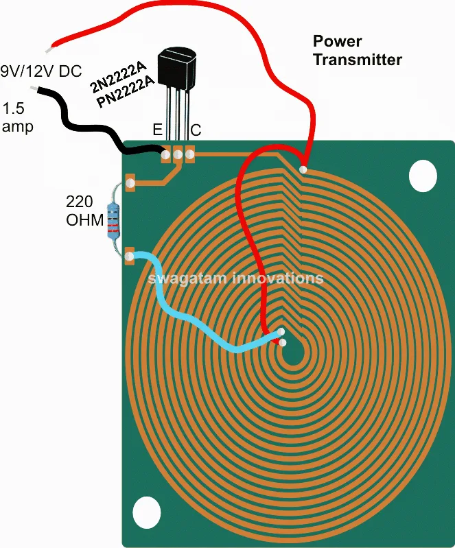 Wireless Cellphone Battery Charger Circuit Homemade Circuit Projects