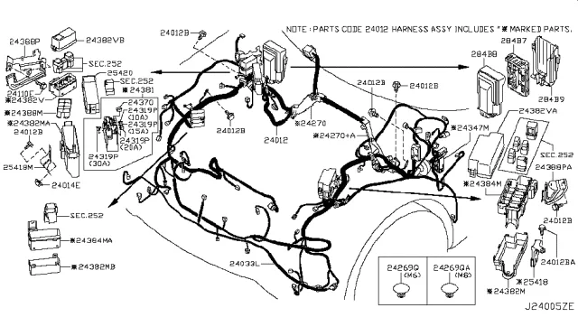 Wiring 2009 Infiniti Fx35