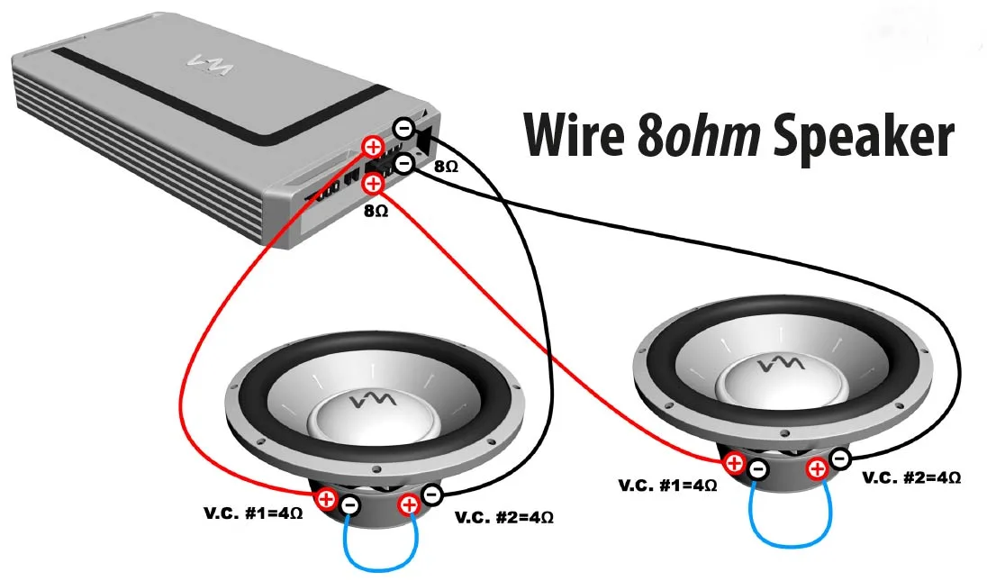 Wiring 4 16 Ohm Speakers To 8 Ohms