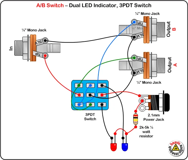 Wiring A 3 Position On Off On Dpdt Switch