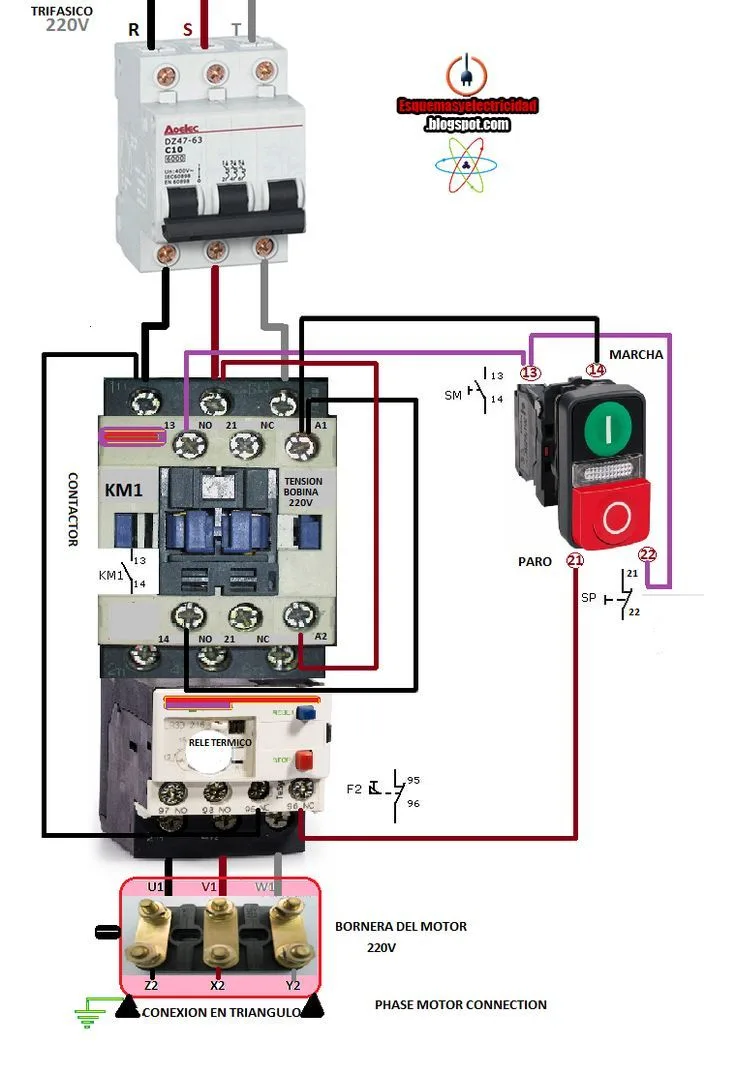 Wiring A Contactor Diagram