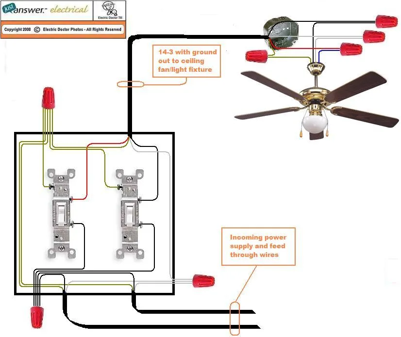 Wiring A Dual Switch Ceiling Fan
