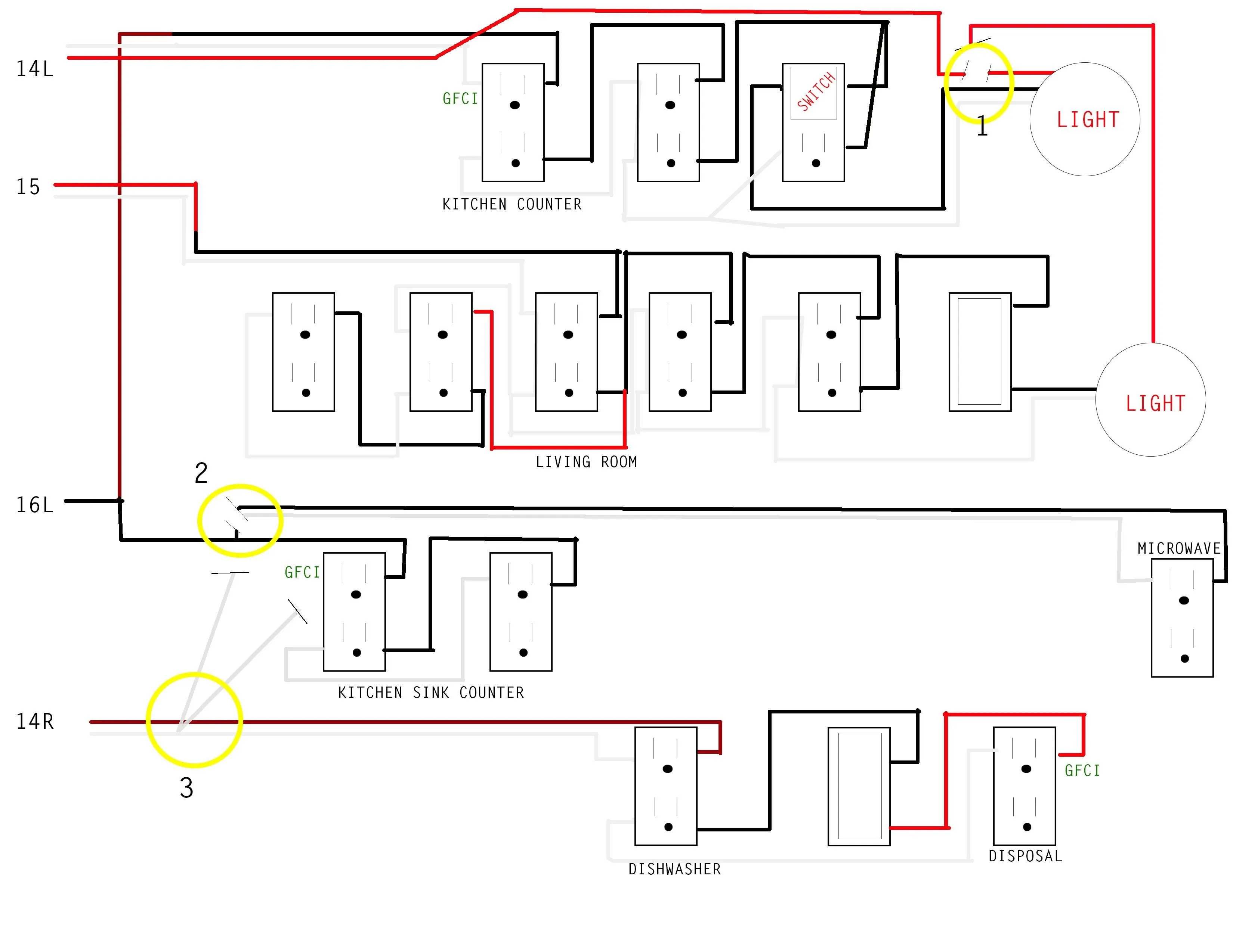Wiring A Kitchen Diagram